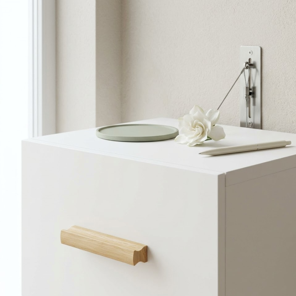 Tables de chevet murales lot de 2 blanc — 35x35x20 cm | Elymnora